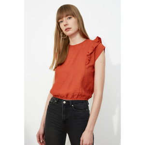 Trendyol Tile Frilled Blouse