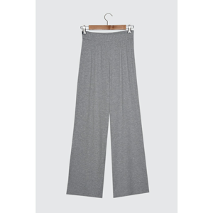 Trendyol Gray Wick Flare Knitted Pants