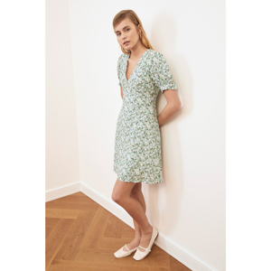 Trendyol Green Floral Patterned Dress