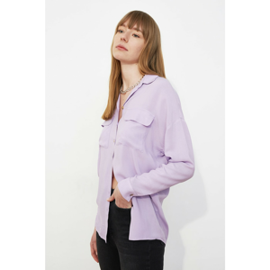 Trendyol Lila Pocket Shirt