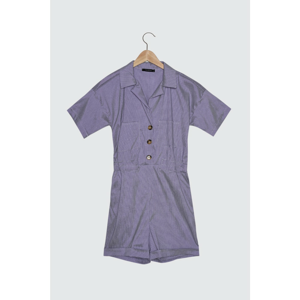 Trendyol Purple Button Detailed PocketEd Jumpsuit