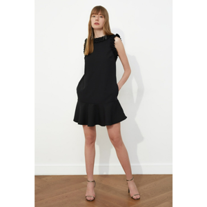 Trendyol Black Frilled Pocket DetailEd Dress