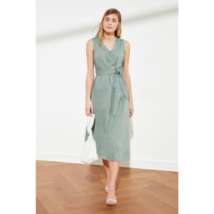 Trendyol Green Tie Detailed Dress