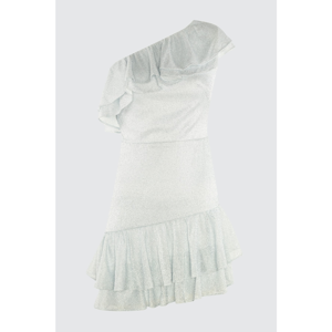 Trendyol Blue Frill Detailed Light Dress