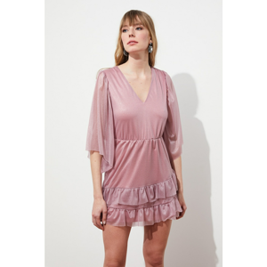 Trendyol Rose Dry Ruffl Detailed Dress