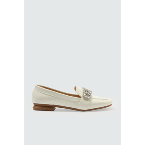 Trendyol White Rugan Stone Women's Classic Shoes