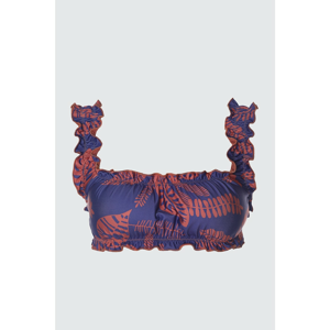 Trendyol Multicolored Ruffle Bikini Top