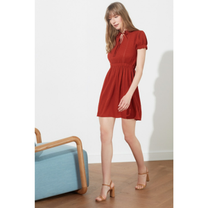 Trendyol Textured Fabric Dress WITH Tile Binding Detail