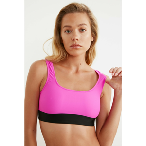 Trendyol Pink Band Detailed Bikini Top