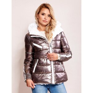 Silver metallic winter jacket