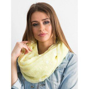 Light yellow polka dot scarf