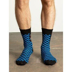 Men´s blue and black checked socks