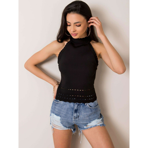 RUE PARIS Black fitted top