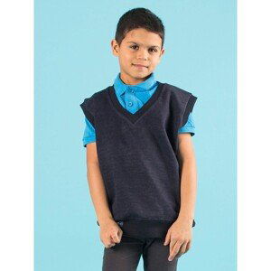 Boys´ navy blue sleeveless sweater