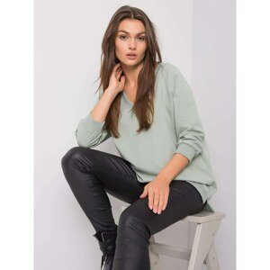 RUE PARIS Pistachio oversized sweatshirt