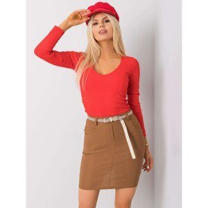 Light brown pencil skirt