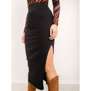 Black BSL knitted skirt