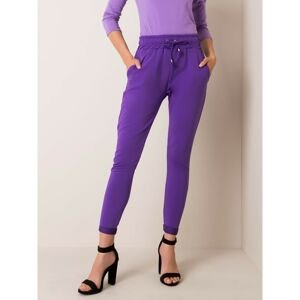 Purple cotton sweatpants