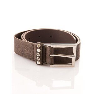 Women´s belt with a brown application