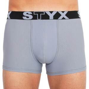 Men&#39;s boxers Styx sports rubber oversize light gray (R1067)