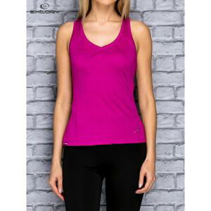 Dark purple plain top with racer back