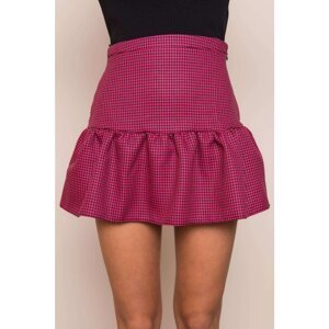 BSL Dark pink mini skirt with a frill