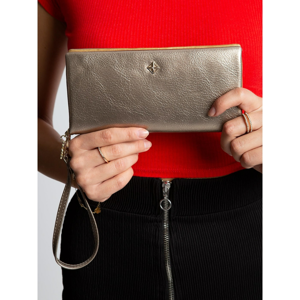 Women´s gold eco leather wallet