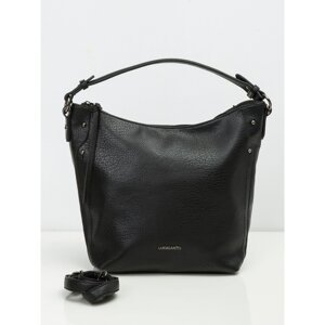 Black eco-leather handbag