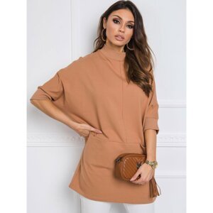Light brown tunic with pockets