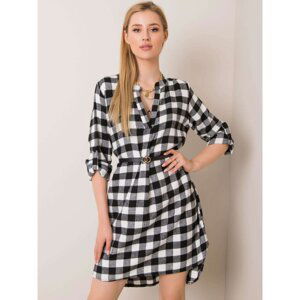 Black and white flannel dress