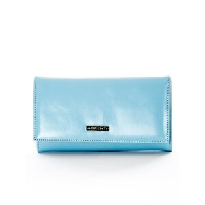 Women´s light blue leather wallet