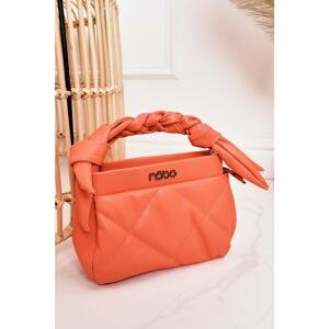 Small Quilted Purse On A Chain NOBO NBAG-K1330 Peach
