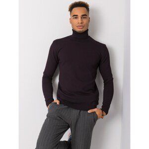 Dark purple men´s LIWALI turtleneck sweater