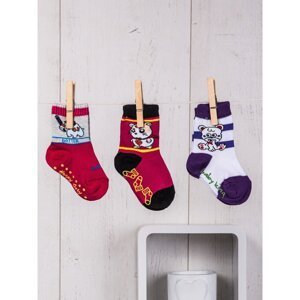 3-pack multicolored baby socks set