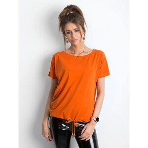 Women´s cotton t-shirt, dark orange