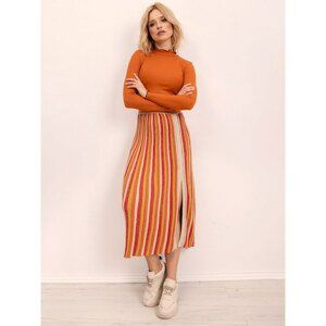 Yellow and orange striped BSL skirt