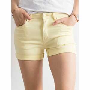 Women's Light Yellow Shorts
