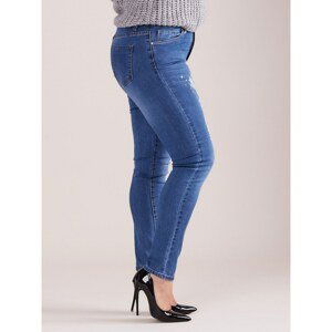 Regular blue jeans with PLUS SIZE jets