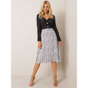 SUBLEVEL White polka dot skirt