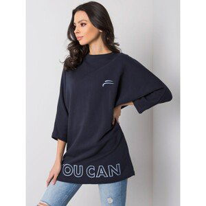 FOR FITNESS Navy blue sweatshirt without a hood