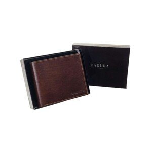 BADURA Brown genuine leather men´s wallet