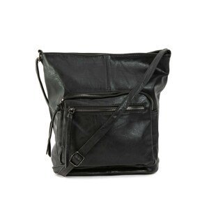 Women´s black eco-leather bag