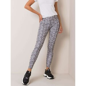 Black and white leggings with a print