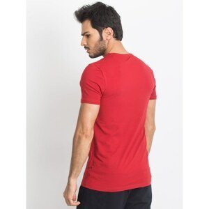 Men´s red cotton t-shirt TOMMY LIFE
