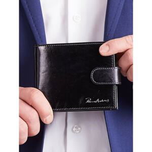 Elegant black leather wallet