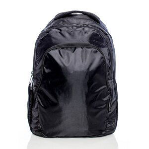 Black school backpack with pockets