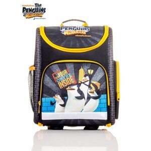 School backpack with the Penguins of Madagascar motif