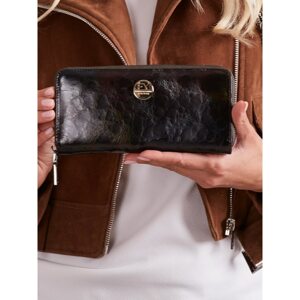 Women´s black zip wallet