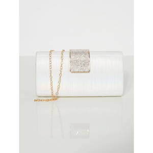 White and pearl clutch