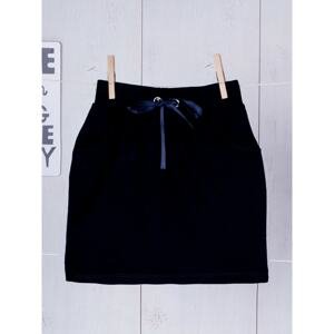Navy blue skirt with binding
